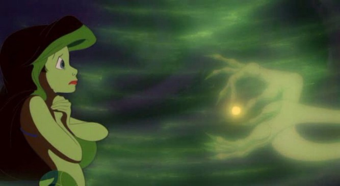 Ariel's voice being taken