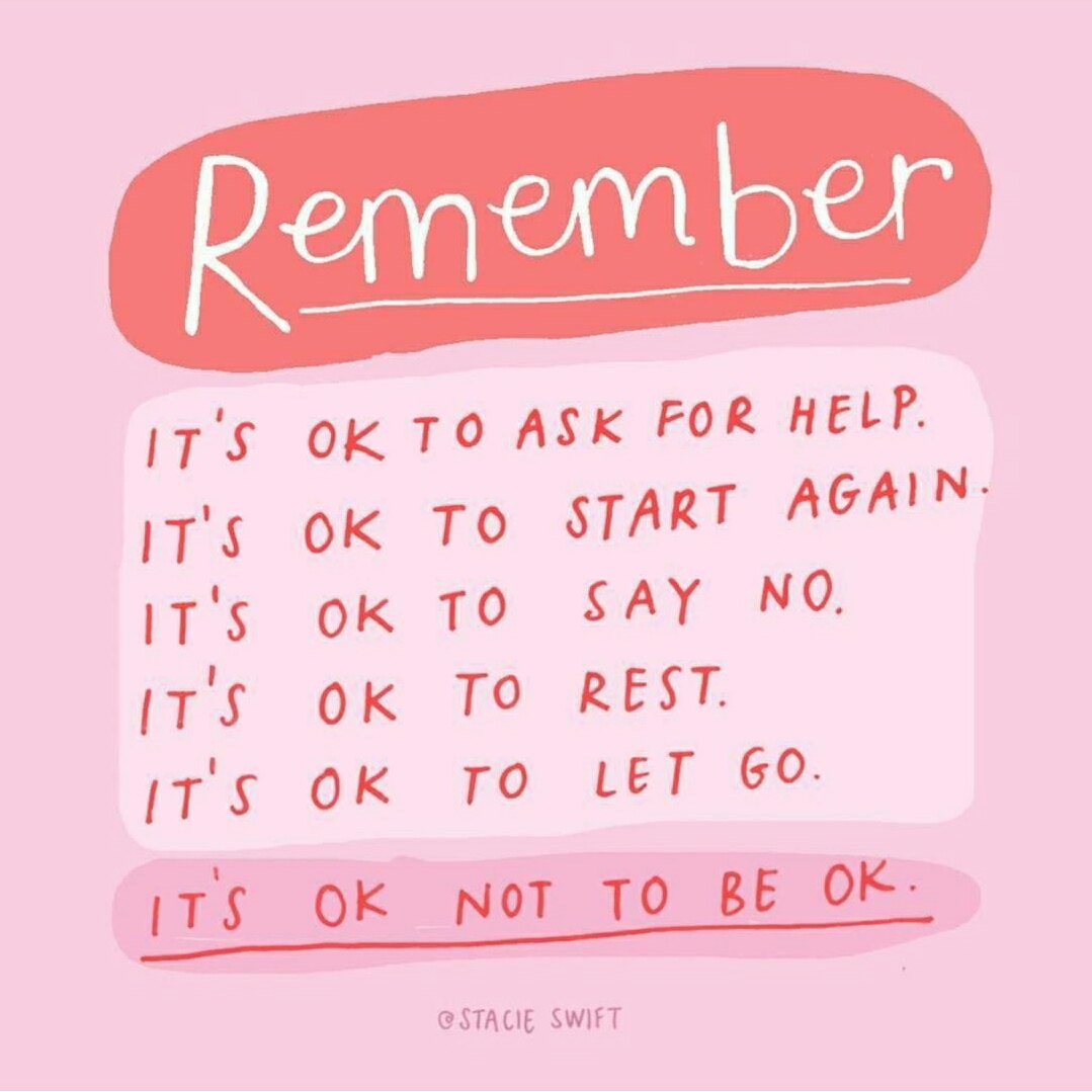 It is okay to not be okay