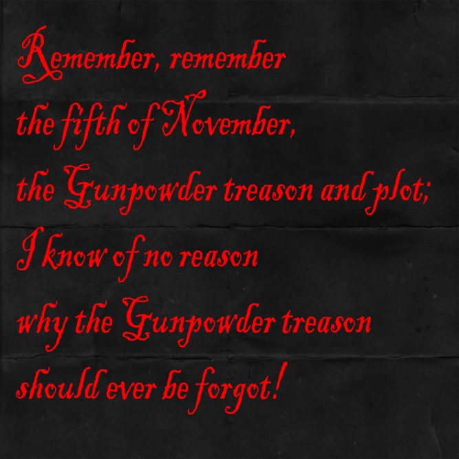 SK - Gunpowder plot quote