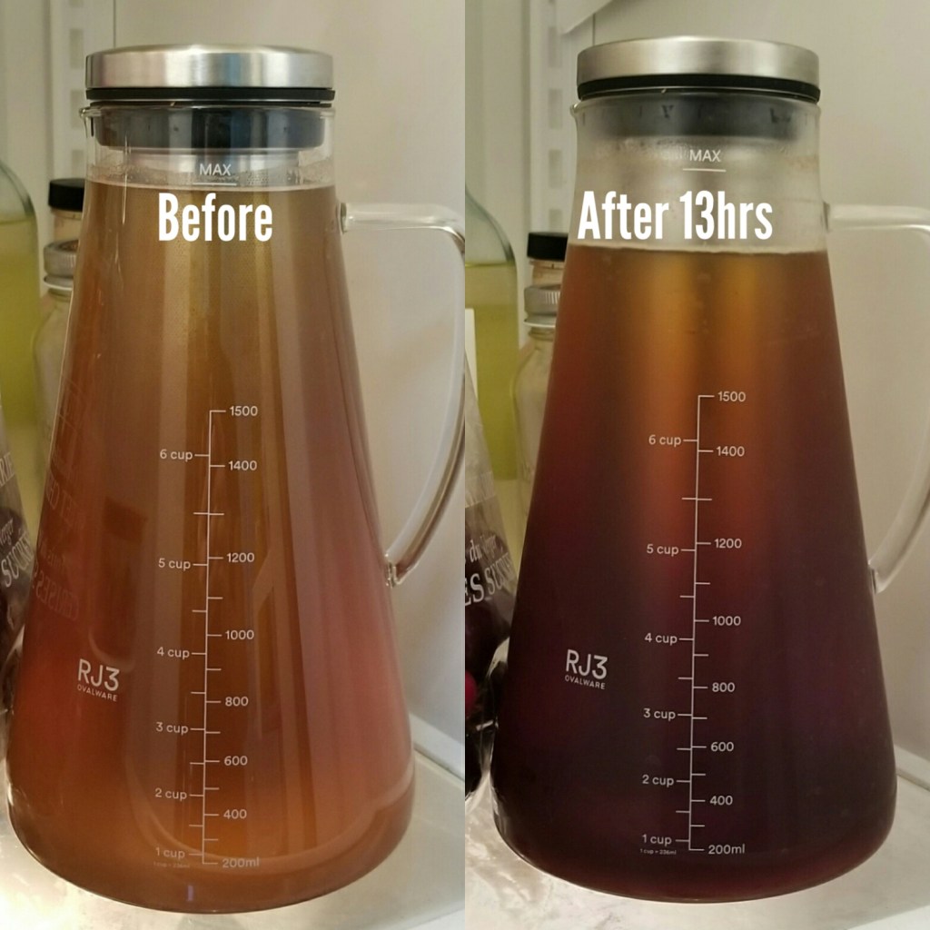 SK Cold Brew before and after
