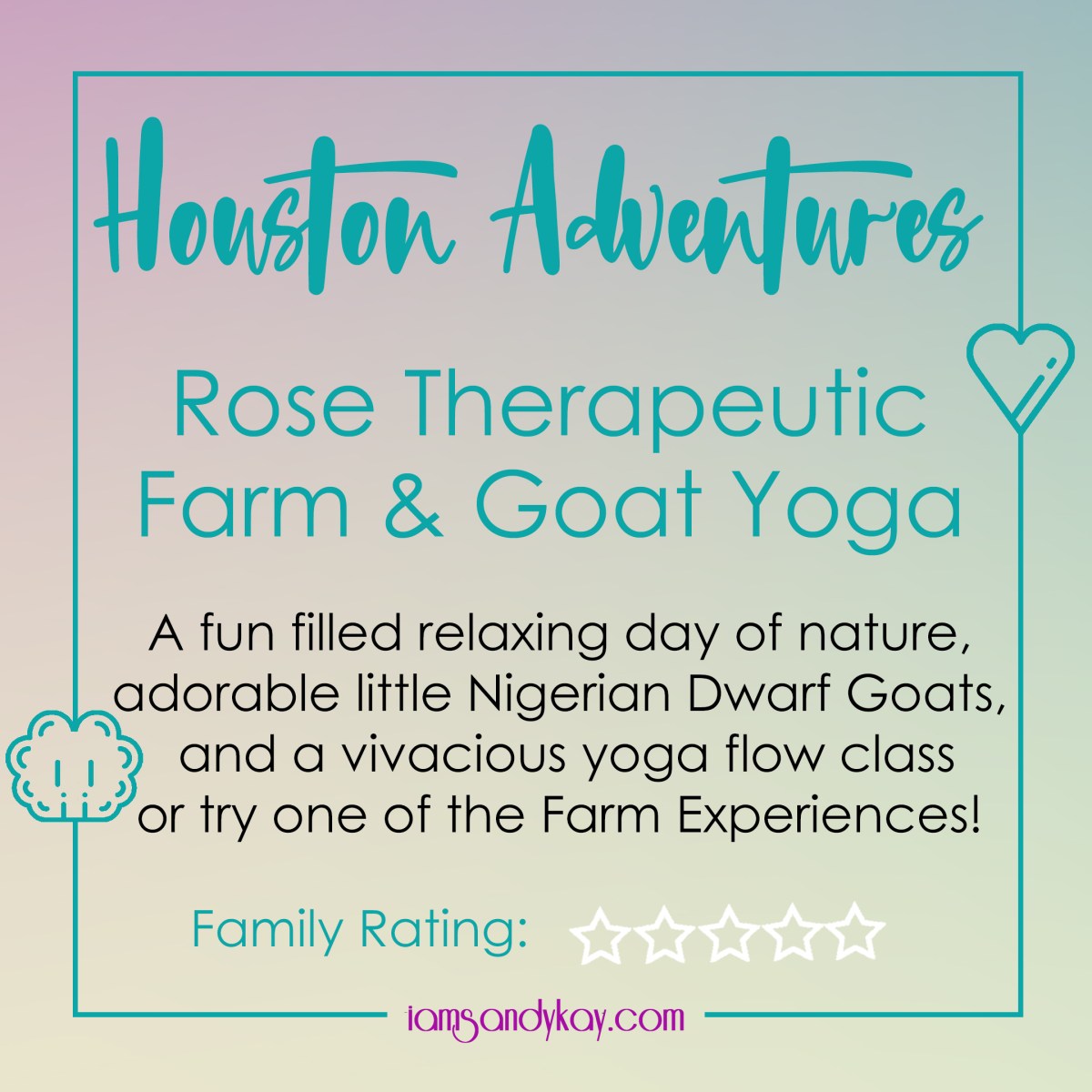 Houston Adventures: Rose Therapeutic Farm & Goat&nbsp;Yoga
