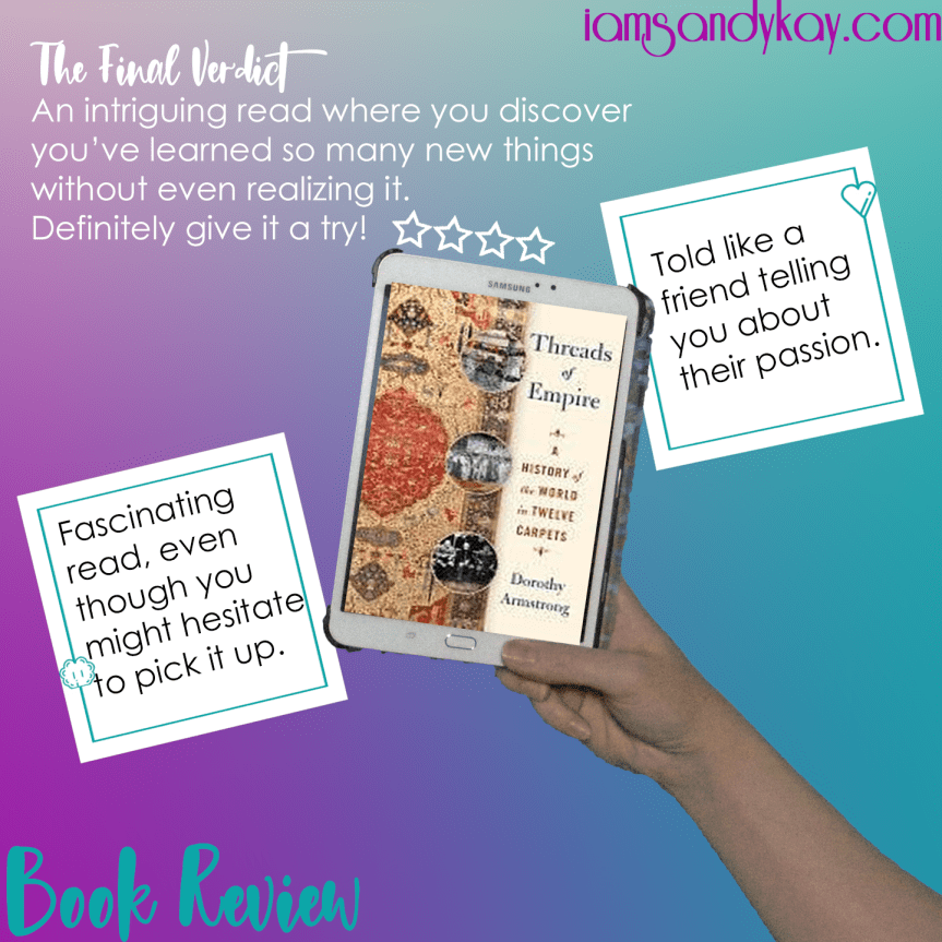 Threads of Empire by Dorothy Armstrong Book Review Graphic