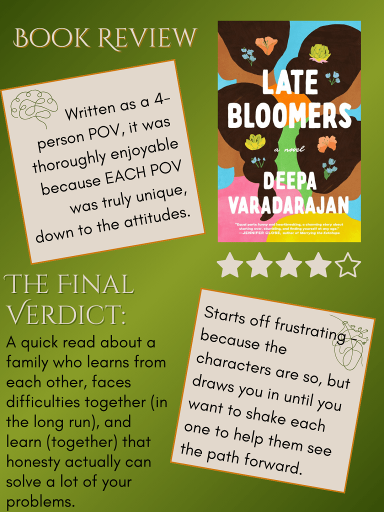 SK Book Review - Book Review - Late Bloomers Book Graphic